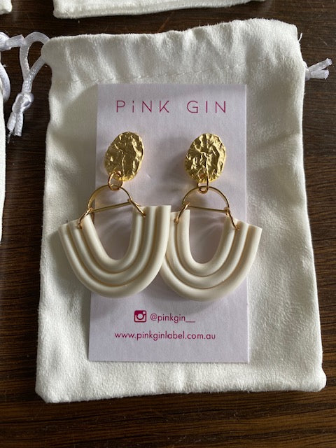 Pink deals gin earrings